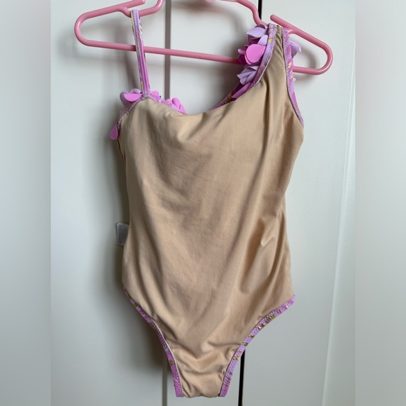 Little Girls Shade Critters Lavender One Piece Swimsuit - Picture 3 of 5